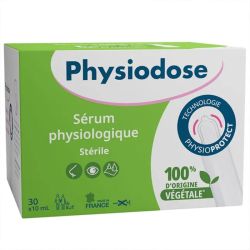 Gilbert Physiodose Sérum Physiologique Stérile 30 Unidoses 10ml – Hygiène nasale et oculaire