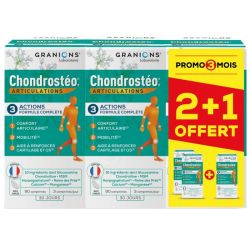 Granions Chondrostéo+ Articulations Lot de 3 x 90 Comprimés dont 90 Comprimés Offerts