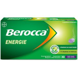 Berocca Energie goût cassis 30 comprimés effervescents