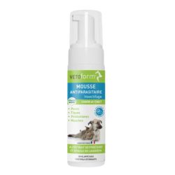 Vetoform Mousse Antiparasitaire Répulsive Chien et Chat Protection Contre Les Parasites - 150ml