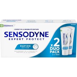 Sensodyne Dentifrice Rapide Action - 2x75ml - Soulagement Rapide Pour les Dents Sensibles