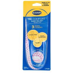 Dr Scholl's Tri-Comfort Semelles - 3 zones d'amorti - Femme - Taille 35-40