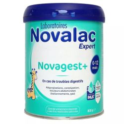 Novalac Expert Novagest+ Lait en Poudre Troubles Digestifs 0-12 Mois - 800g