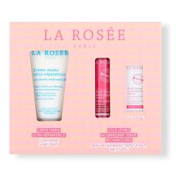 La Rosée Coffret Soins Nomades Teintée Rose - Crème mains + Stick lèvres teinté + Recharge OFFERTE