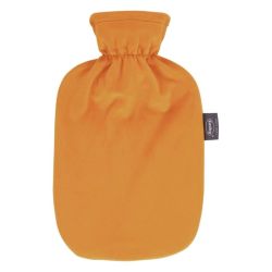 Soframar Fashy Bouillotte à Eau Déhoussable Velours - Couleur Orange - 2 Litres - 1 pièce