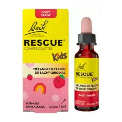 Rescue Bach Kids Compte-Gouttes - Goût Fraise - Apporte Calme & Sérénité - 10 ml