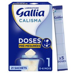 Gallia Doses Calisma Pré-mesurées 1er âge - 21 sachets de 5 doses prêtes à l'emploi