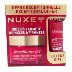 Nuxe Merveillance Lift Offre Rides & Fermeté Crème Poudrée 50 ml + Crème de Nuit 15 ml - Un rituel anti-âge complet pour lisser les rides