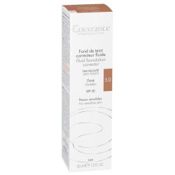 Avène Couvrance Fond de Teint Correcteur Fluide - 30ml - Couleur N°5.0 Doré