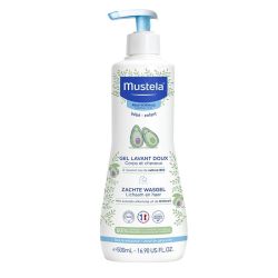 Mustela Gel Lavant Doux à l'Avocat - 500 ml - Peau et Cheveux Bébé dès la Naissance