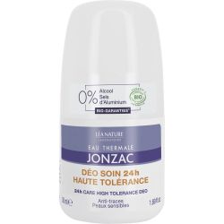 Eau Thermale Jonzac Déo Soin Haute Tolérance 24H Bio - 50 ml - Protège, rafraîchit et respecte les peaux sensibles