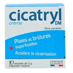 Cicatryl Crème 10 sachets - Plaies et Brûlures Superficielles Accélère la cicatrisation