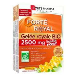 Forté Pharma Forté Royal - Gelée Royale 2500 mg Bio - Renfort du Système Immunitaire -  20 Ampoules de 10 ml