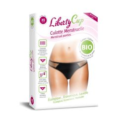  Liberty Cup Culotte Menstruelle Plumetis Noir - Taille X/S