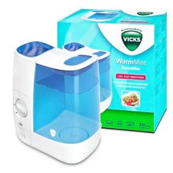 Vicks Humidificateur d'Air à Vapeur Chaude - Humidificateur + 2 VapoPad - Confort respiratoire