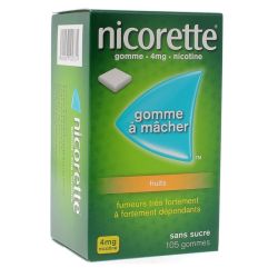 Nicorette 4 mg fruits 105 gommes