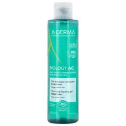 A-Derma Biology AC Gel Moussant Nettoyant Purifiant - 200ml - Pureté, douceur et équilibre