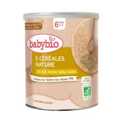 Babybio 5 Céréales Nature 6 mois et plus - 220g