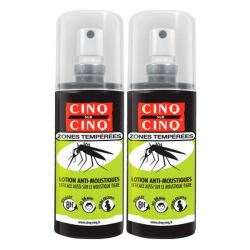 Cinq sur Cinq Lotion anti-moustiques Zones tempérées - 2x100ml 