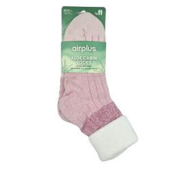 AirPlus Aloe Cabin Chaussettes Hydratantes Femme Cocooning Rose - Pointure 35-41