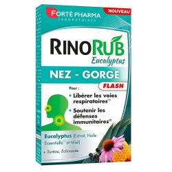 Forté Pharma RinoRub Comprimés Nez Gorge Flash - Libère les Voies Respiratoires - 15 comprimés