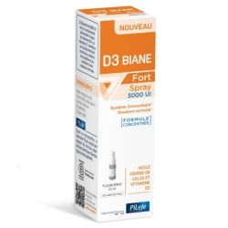 Pileje D3 Biane Fort Spray Vitamine D3 3000 UI 15 ml - Besoins renforcés, système immunitaire