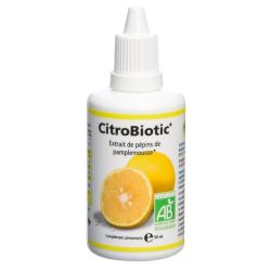 Citrobiotic Extrait De Pepins De Pamplemousse Avec Vitamine C Bio - Défenses Immunitaires - 50ml