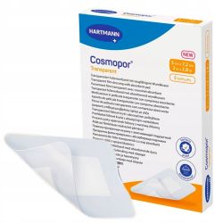 Hartmann Cosmopor Transparent Pansements Imperméables - 5 unités - 5 cm x 7,2 cm - Stérile auto-adhérent