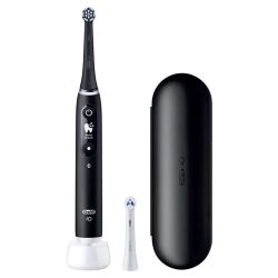 Oral-B iO6 Brosse à Dents Électrique Connectée Rechargeable - 1 unité - Bleu Nuit - Technologie de pointe