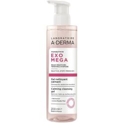 A-Derma Exomega Gel Nettoyant Calmant Visage 200ml – Apaisement du visage