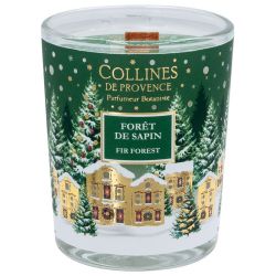 Collines de Provence Bougie de Noël - Parfum Forêt de Sapin - 75 g