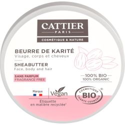 Cattier Beurre de Karité 100% naturel, 20g
