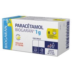 Biogaran Paracétamol 1g - 8 comprimés effervescents