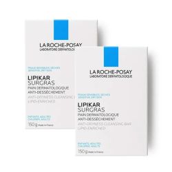 La Roche-Posay Lipikar Pain Surgras - Lot de 2 x 150 g - Pain Dermatologique Nourrissant