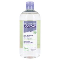 Eau Thermale Jonzac Pure Eau Micellaire Purifiante Bio - 500 ml - Nettoie, purifie les peaux mixtes à grasses