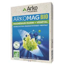 Arkopharma ArkoMag Bio Magnésium Marin + Végétal - 30 Comprimés