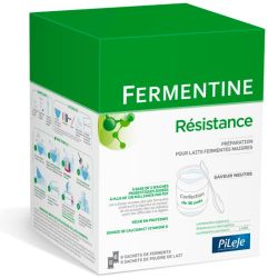 Pileje Fermentine Résistance - Améliore la Digestion du Lactose - Boîte de 16 sachets pour 36 pots