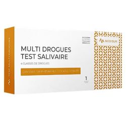 Medisur Test Salivaire Multi Drogues - 1 test - Dépistage rapide et fiable de la consommation