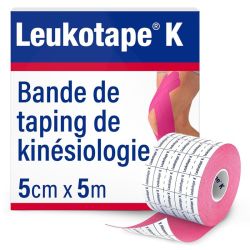 Actimove Leukotape K Bande de Taping 5cm x 5m Rose – Soutien et soulagement