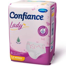 Confiance Lady Pants 5 Gouttes Taille M – 8 protections – Slip absorbant féminin discret