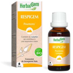Herbalgem Respigem Bio Confort Respiratoire - 30ml - Soutien naturel pour une respiration plus libre