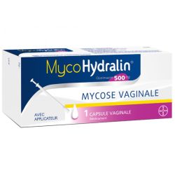 Bayer MycoHydralin 500 mg - Mycoses Vaginales - 1 capsule vaginale avec applicateur