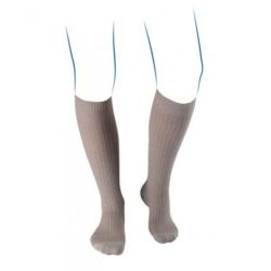 Thuasne Venoflex Fast Lin - Chaussettes de Contention pour Hommes - Taille 1 - Normal - Naturel