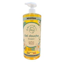Du Monde à la Provence Gel Douche Évasion Parfum Monoï 1L - Nettoyage doux et voyage sensoriel pour toute la famille