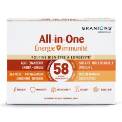 Granions All-In-One Énergie et Immunité 60 comprimés – Vitalité Globale