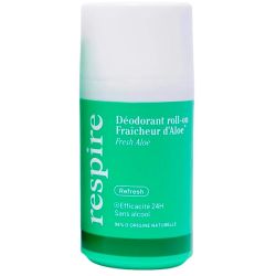 Respire Déodorant Roll-on Efficacité 24h - 50 ml - Aloe Vera - Protection naturelle 24h