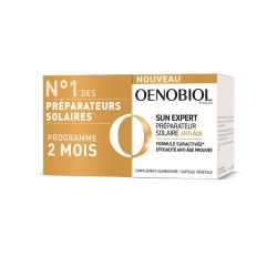 Oenobiol Sun Expert Préparateur Solaire Anti-âge - Lot de 2 x 30 Capsules - Préparation de la peau au soleil