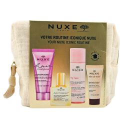 Nuxe Trousse Routine Iconique - Coffret de 4 Produits Phares - Multi-Usages