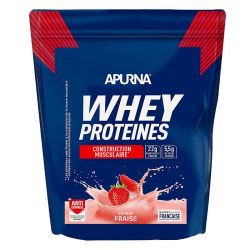 Apurna Whey Proteines - Construction de la Masse Musculaire - Fraise - Doypack de 720g