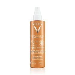 Vichy Capital Soleil Spray Fluide Invisible SPF50+ - 200 ml - Visage et Corps Tous Types de Peaux